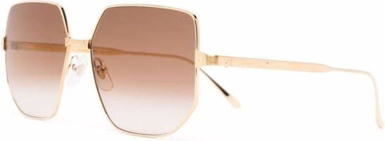 Cartier Eyewear Zonnebril met geometrisch montuur Goud