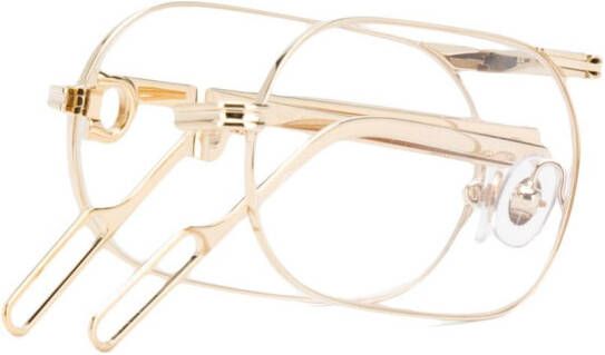 Cartier Eyewear zonnebril met klein rond montuur Goud