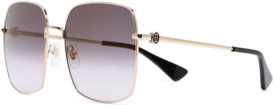 Cartier Eyewear Zonnebril met oversized montuur Goud