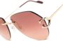 Cartier Eyewear Zonnebril met piloten montuur Goud - Thumbnail 3