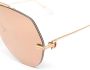 Cartier Eyewear Zonnebril met piloten montuur Goud - Thumbnail 2