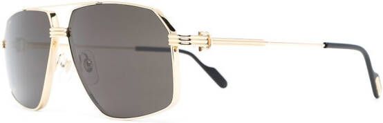Cartier Eyewear Zonnebril met piloten montuur Goud