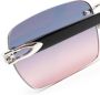 Cartier Eyewear Zonnebril met rechthoekig montuur Zilver - Thumbnail 3