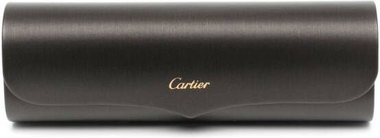 Cartier Eyewear Zonnebril met rechthoekig montuur Zilver