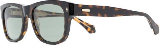 Cartier Eyewear Zonnebril met schildpadschild design Bruin