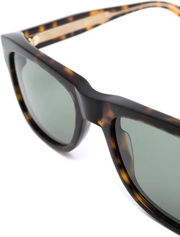 Cartier Eyewear Zonnebril met schildpadschild design Bruin