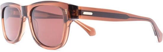 Cartier Eyewear Zonnebril met vierkant montuur Bruin