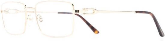 Cartier Eyewear Zonnebril met vierkant montuur Goud