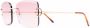 Cartier Eyewear Zonnebril met vierkant montuur Goud - Thumbnail 2
