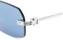 Cartier Eyewear Zonnebril met vierkant montuur Zilver - Thumbnail 3