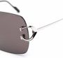 Cartier Eyewear Zonnebril met vierkant montuur Zilver - Thumbnail 3