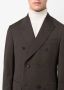 Caruso Blazer met dubbele rij knopen Bruin - Thumbnail 5