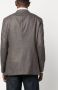 Caruso Blazer met enkele rij knopen Grijs - Thumbnail 3
