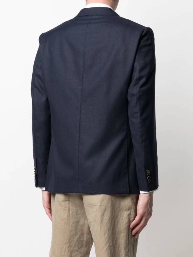 Caruso Getailleerd colbert Blauw