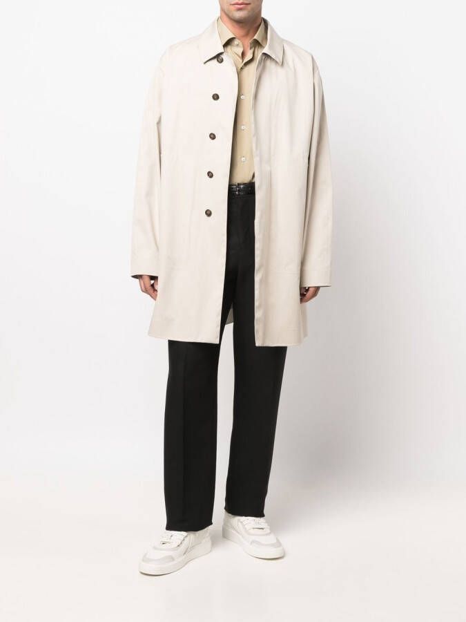 Caruso Katoenen overhemd Beige