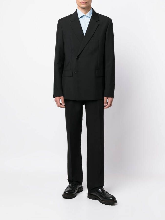 Caruso Katoenen overhemd Blauw