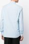 Caruso Katoenen overhemd Blauw - Thumbnail 4