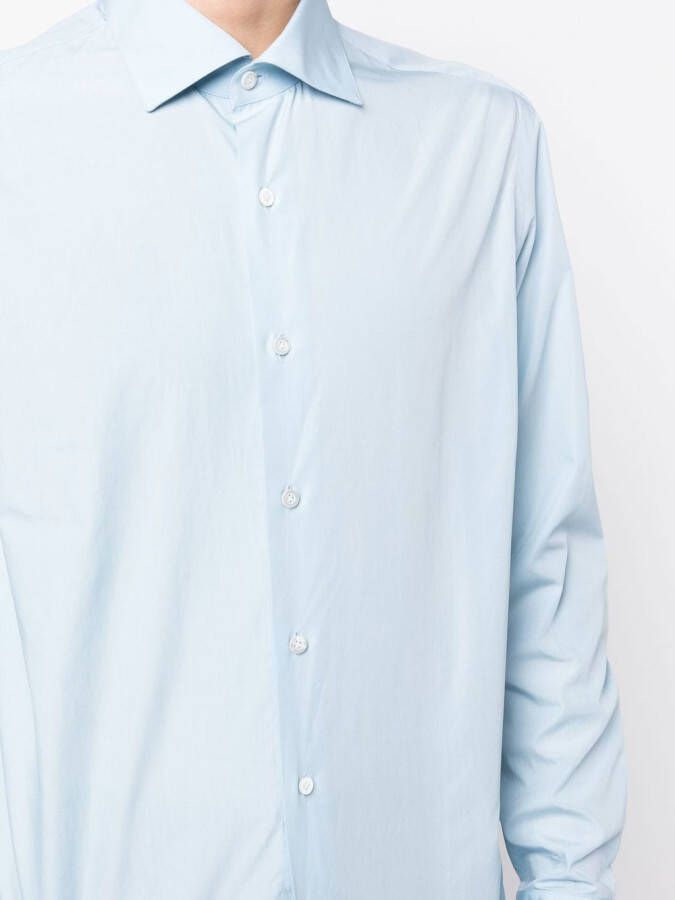 Caruso Katoenen overhemd Blauw