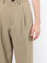 Caruso Pantalon met geplooid detail Bruin - Thumbnail 5