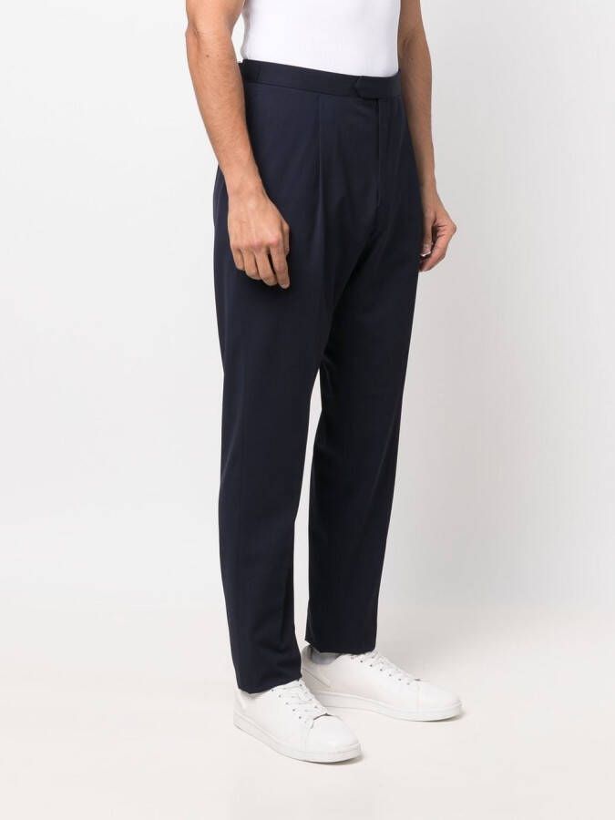 Caruso Straight broek Blauw