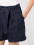 Casa raki Clementina belted linen shorts Blauw - Thumbnail 5