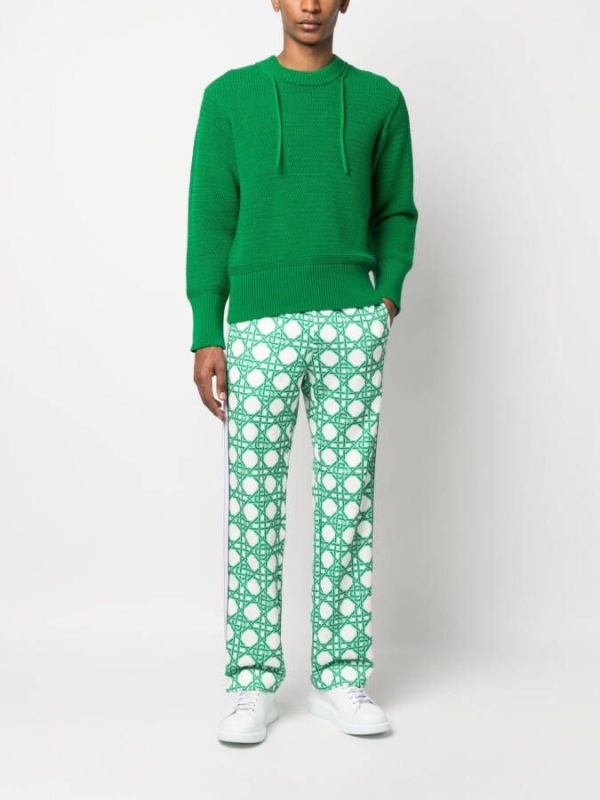 Casablanca Broek met monogramprint Wit