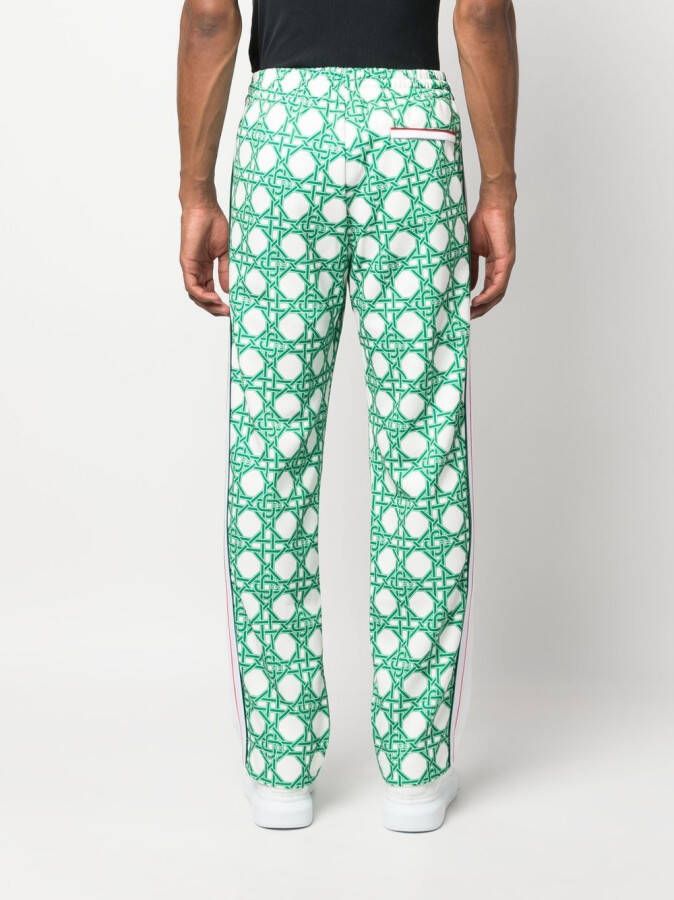 Casablanca Broek met monogramprint Wit