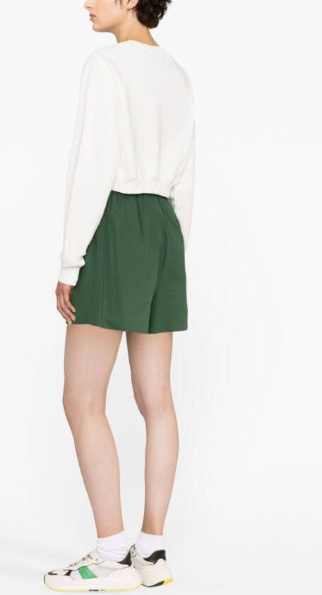 Casablanca Cropped sweater Wit