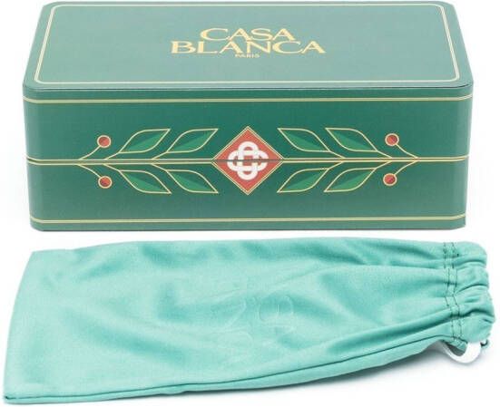 Casablanca Zonnebril met cat-eye montuur Geel