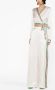 Casablanca Cropped wikkeltop met print Wit - Thumbnail 2