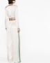 Casablanca Cropped wikkeltop met print Wit - Thumbnail 4