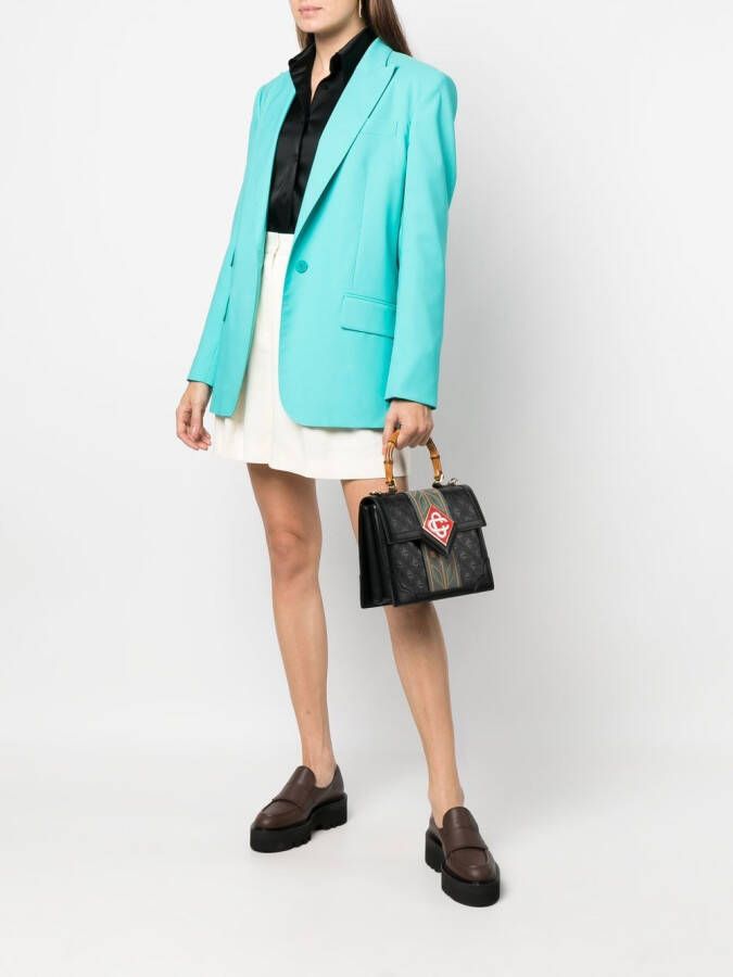 Casablanca Jeanne shopper met logopatch Zwart
