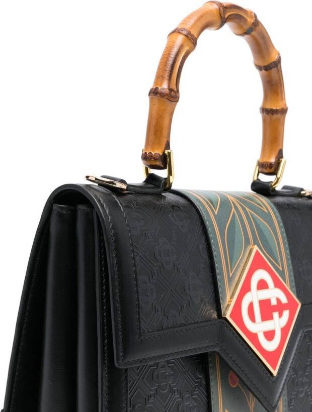 Casablanca Jeanne shopper met logopatch Zwart