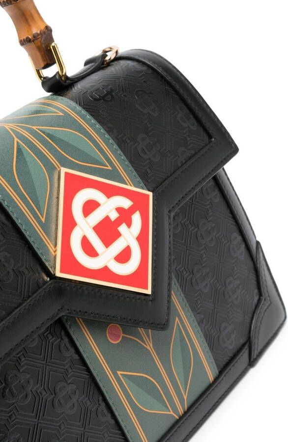 Casablanca Jeanne shopper met logopatch Zwart