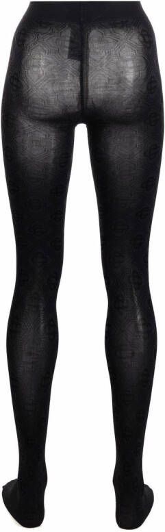 Casablanca Legging met monogramprint Zwart