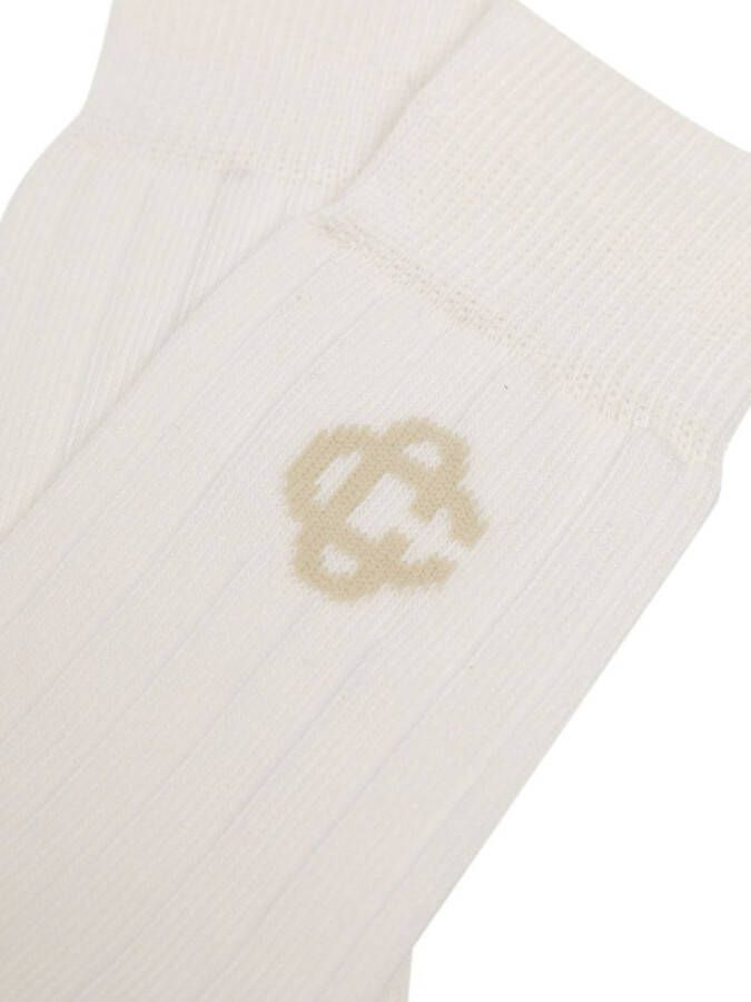 Casablanca Sokken met geborduurd logo Wit