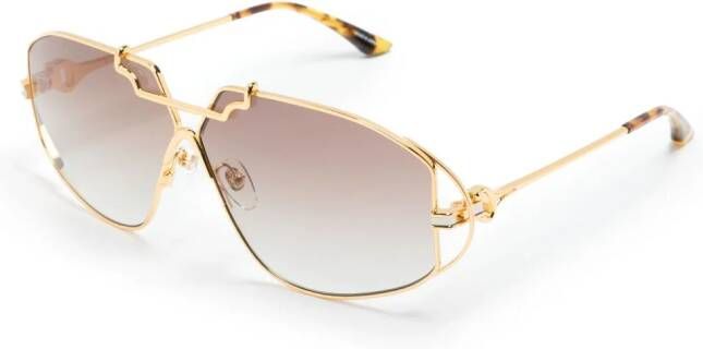 Casablanca Zonnebril met oversized montuur Goud