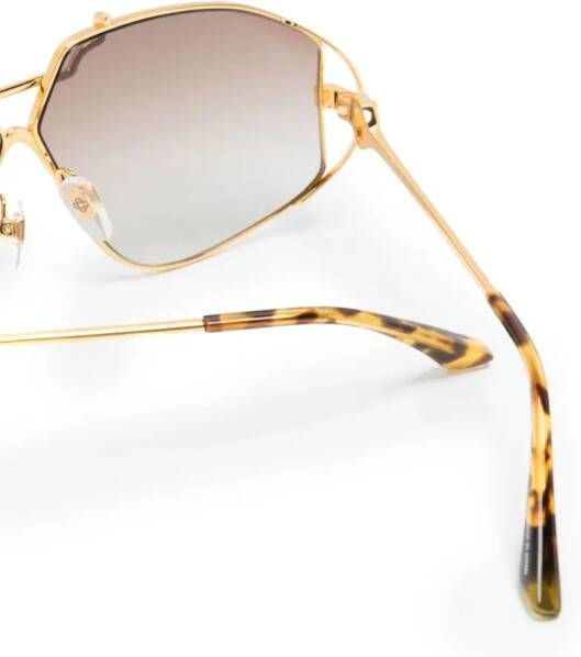 Casablanca Zonnebril met oversized montuur Goud