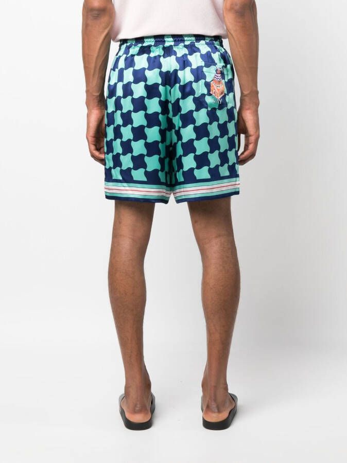 Casablanca Zijden shorts Blauw
