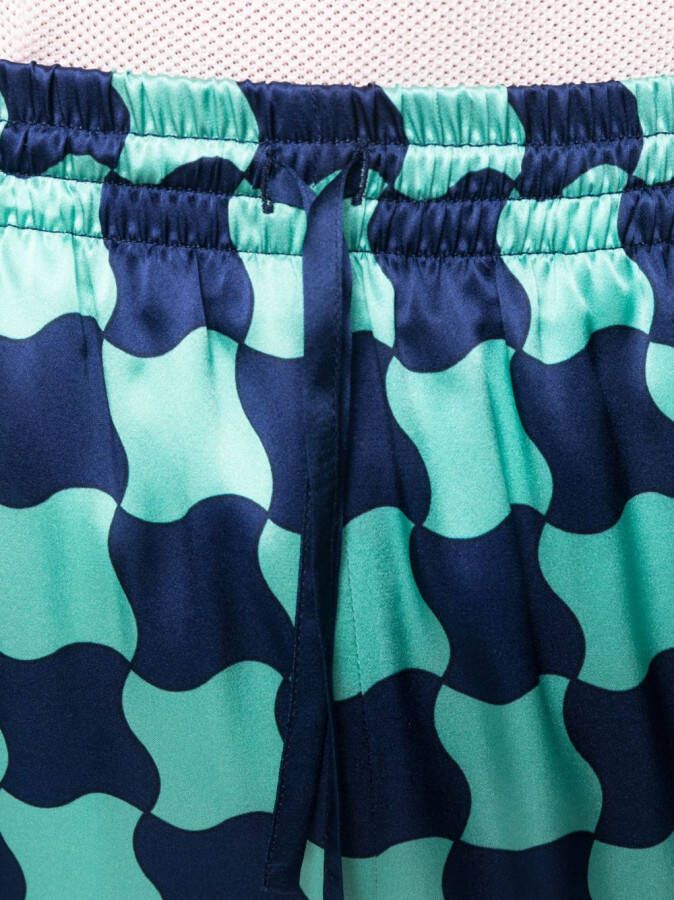 Casablanca Zijden shorts Blauw