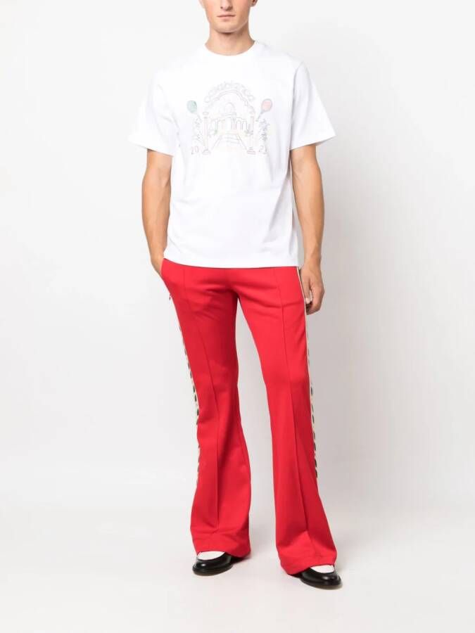 Casablanca T-shirt van biologisch katoen Wit