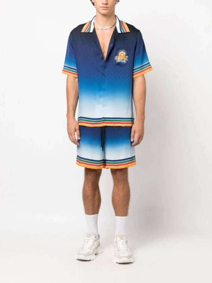 Casablanca Zijden shorts Blauw