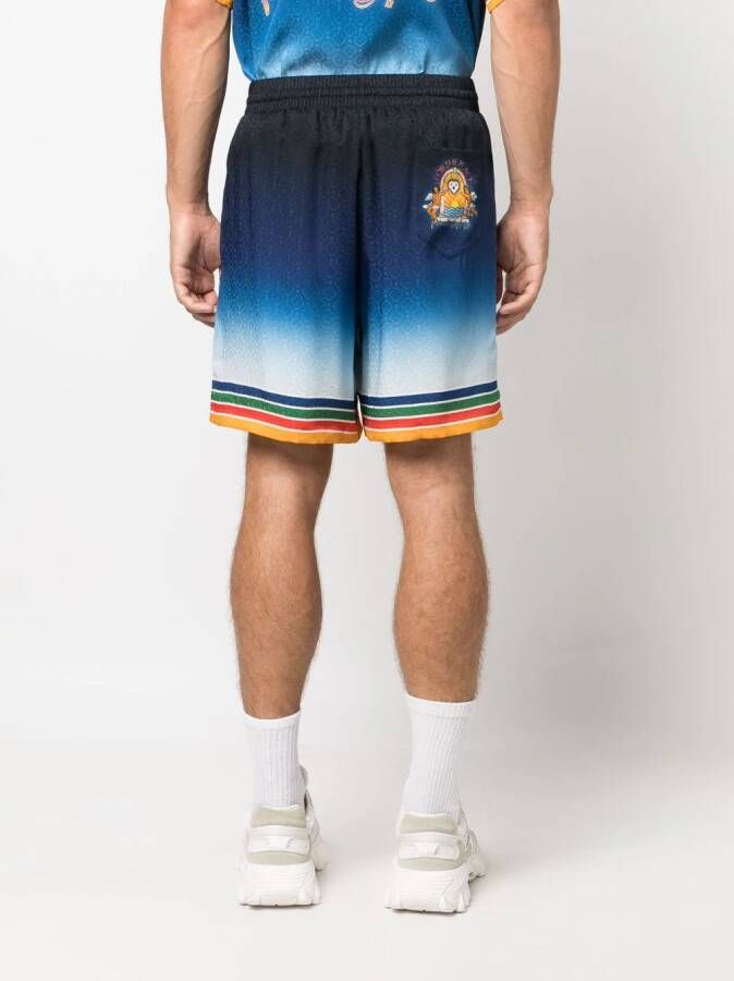 Casablanca Zijden shorts Blauw