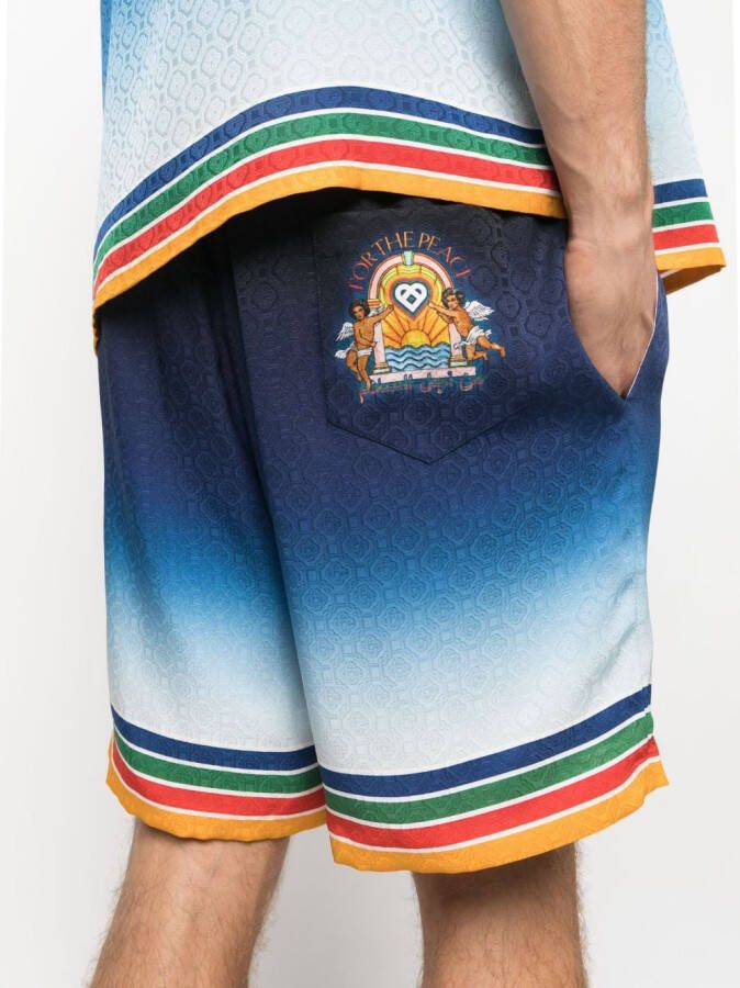 Casablanca Zijden shorts Blauw