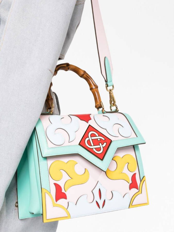 Casablanca Rodeo Jeanne leren shopper Roze