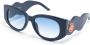 Casablanca Zonnebril met rond montuur Blauw - Thumbnail 2