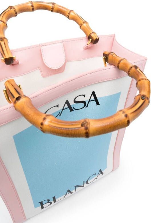 Casablanca Shopper met logoprint Wit