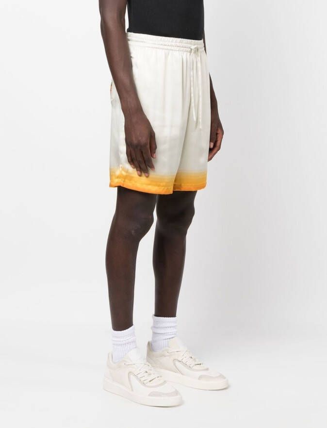 Casablanca Shorts met grafische print Beige