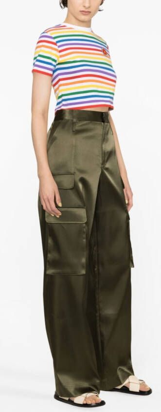 Casablanca Cropped T-shirt Wit