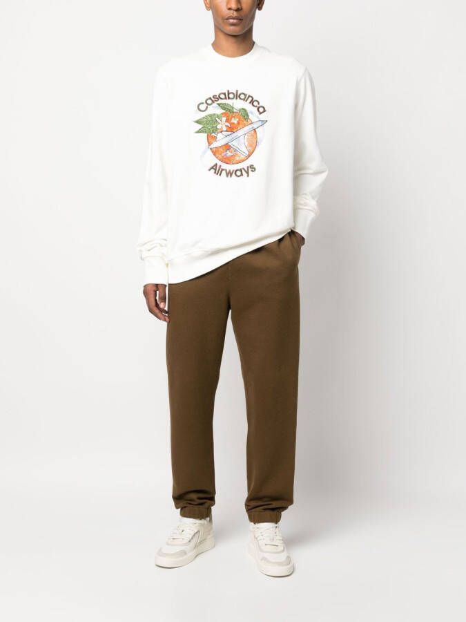Casablanca Sweater met print Wit